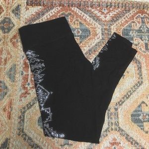 vs pink rhinestone leggings